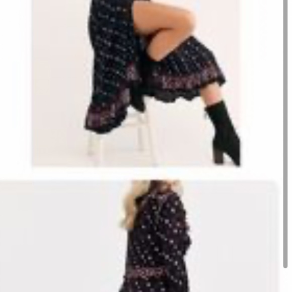 New free people enlico skies midi dress - Picture 2 of 3